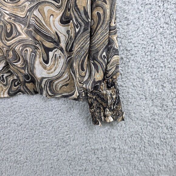 Haver London Women's Lined Blouse Size L Polyester Long Sleeve - Picture 5 of 10